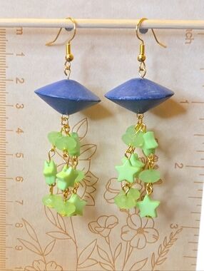 Handmade UFO Dangle Earrings